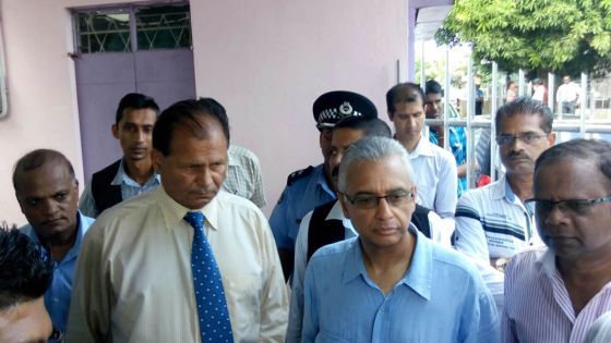 Pravind Jugnauth descend à Rivière-du-Rempart