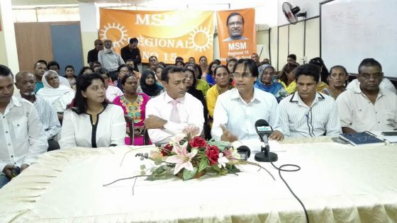 MSM: le régional no 15 dénonce «la démagogie» de Paul Bérenger et «solidaire» de Showkutally Soodhun