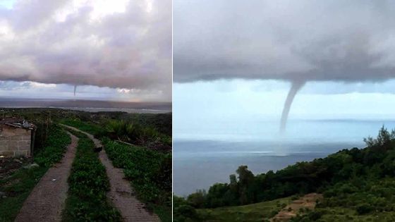 Phénomène météo: une trombe d’eau aperçue au large de l’île Rodrigues