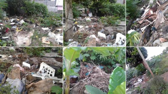 À Palma, Quatre-Bornes: un terrain en friche converti en dépotoir