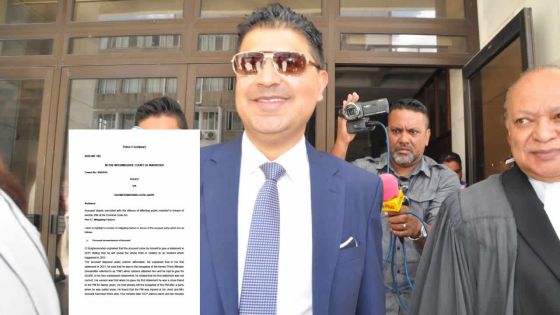 [Document] 3 mois de prison à Rakesh Gooljaury: lisez le jugement dans l'affaire Roches-Noires