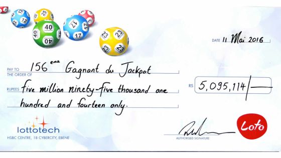 Gagnant du Loto: «Rs 5 millions pour un enfant malade»