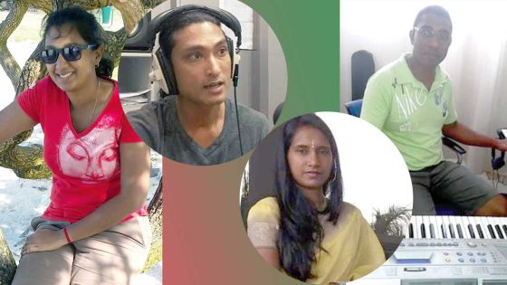 Young professionals playing their favourite instrument