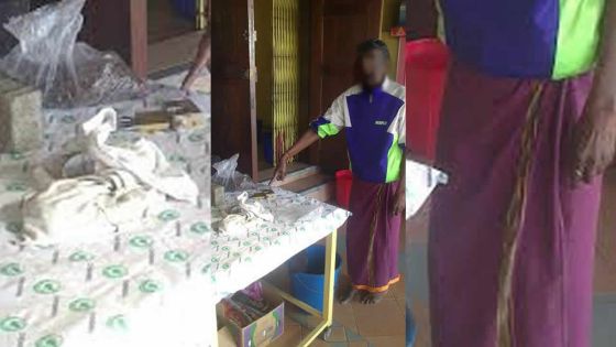 À la recherche d’or et d’argent : deux malfrats attaquent un prêtre dans un temple