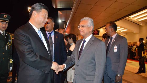 Visite officielle : le président chinois Xi Jinping est arrivé à Maurice