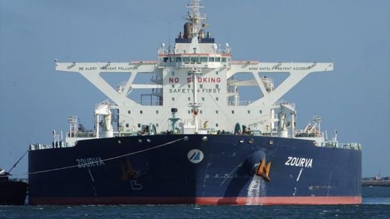 Le MT Zourva dérive à 390 km au Nord-Est de Port-Louis 