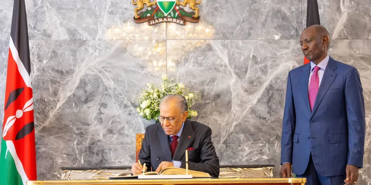 Sommet Africa Forward  le président kenyan William Ruto reçoit Navin Ramgoolam