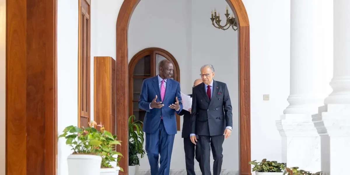 Sommet Africa Forward  le président kenyan William Ruto reçoit Navin Ramgoolam