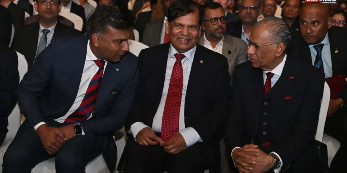 [En images] Lancement du nouveau logo de MyT par le Premier ministre Navin Ramgoolam au SVICC