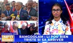 [Info Soirée] : Ramgoolam : "Li pu byen triss si sa arrive"
