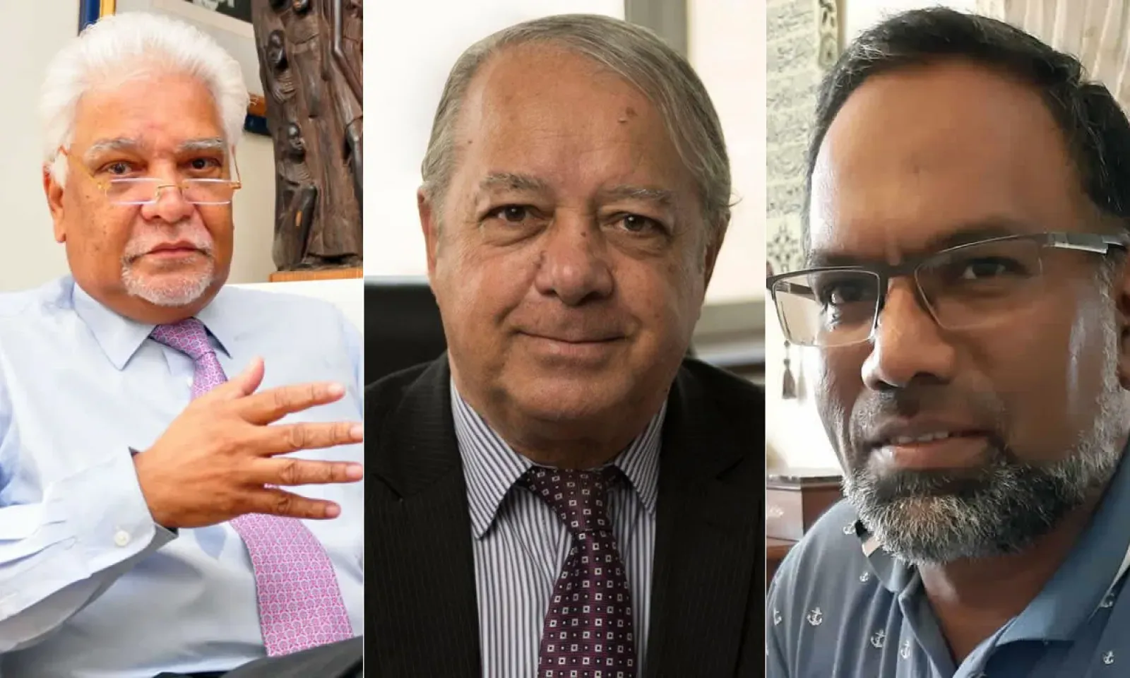 Jean Claude de l'Estrac, Lindsay Rivière et Khalil Elahee.