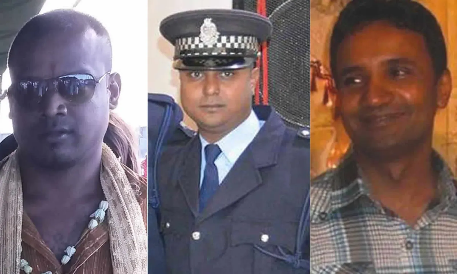 Eddyssen Pachee, Hurreechurn Arvind et Iqbal Toofany.