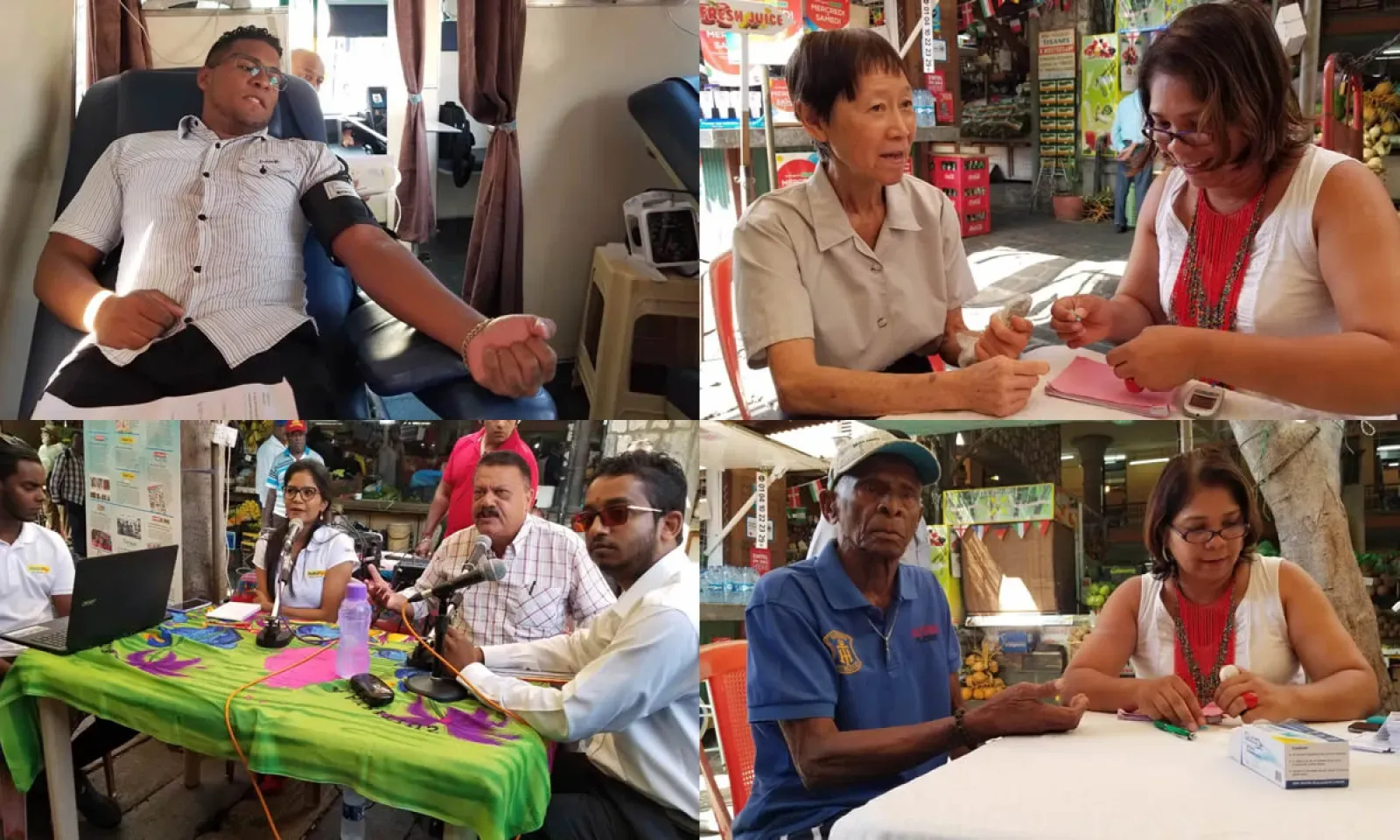 Don de sang et tests de dépistage gratuits pour le diabète