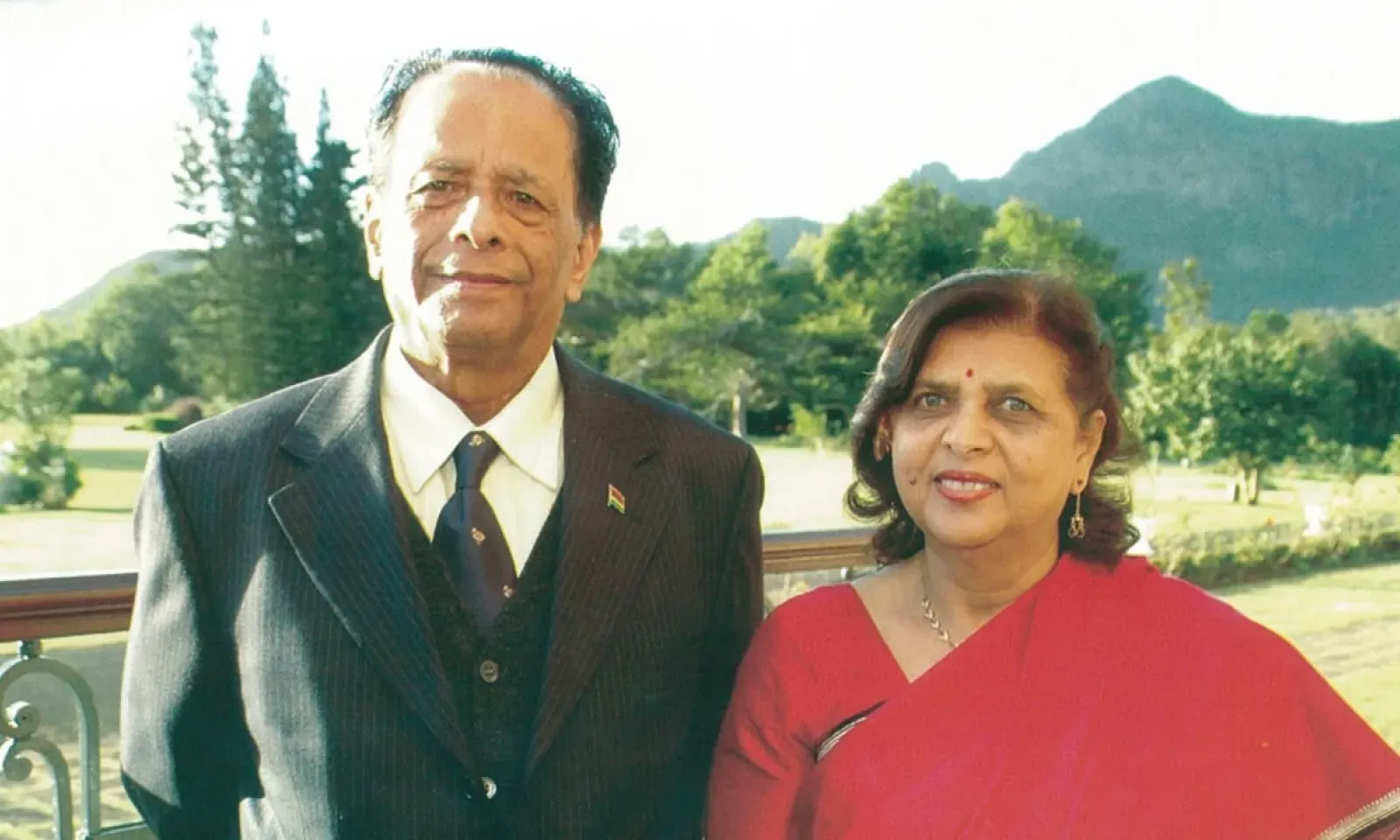 Lady Sarojini et sir Anerood Jugnauth