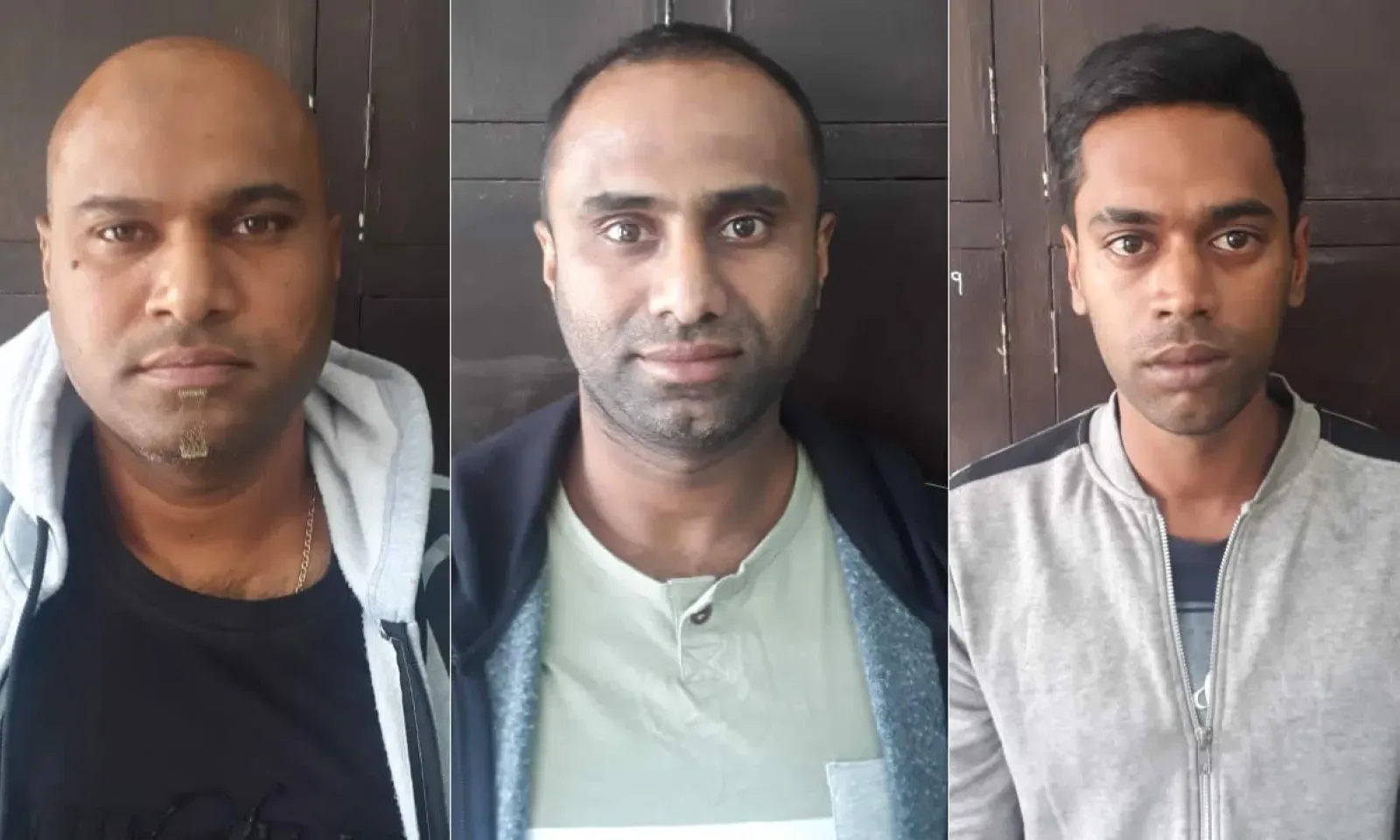 Jugeshwar et son frère Dhiruraj Ramburn  et Selven Mootoocurpen.