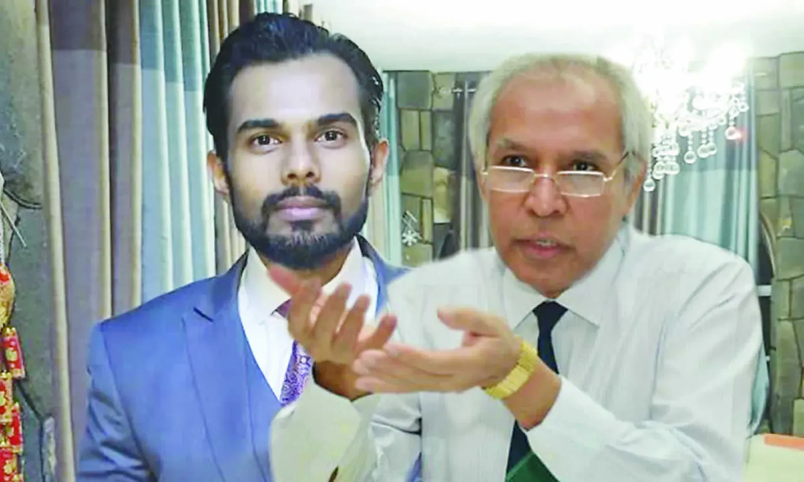 Dr Vimesh Sewsurn et Le ministre de la Santé, Anwar Husnoo