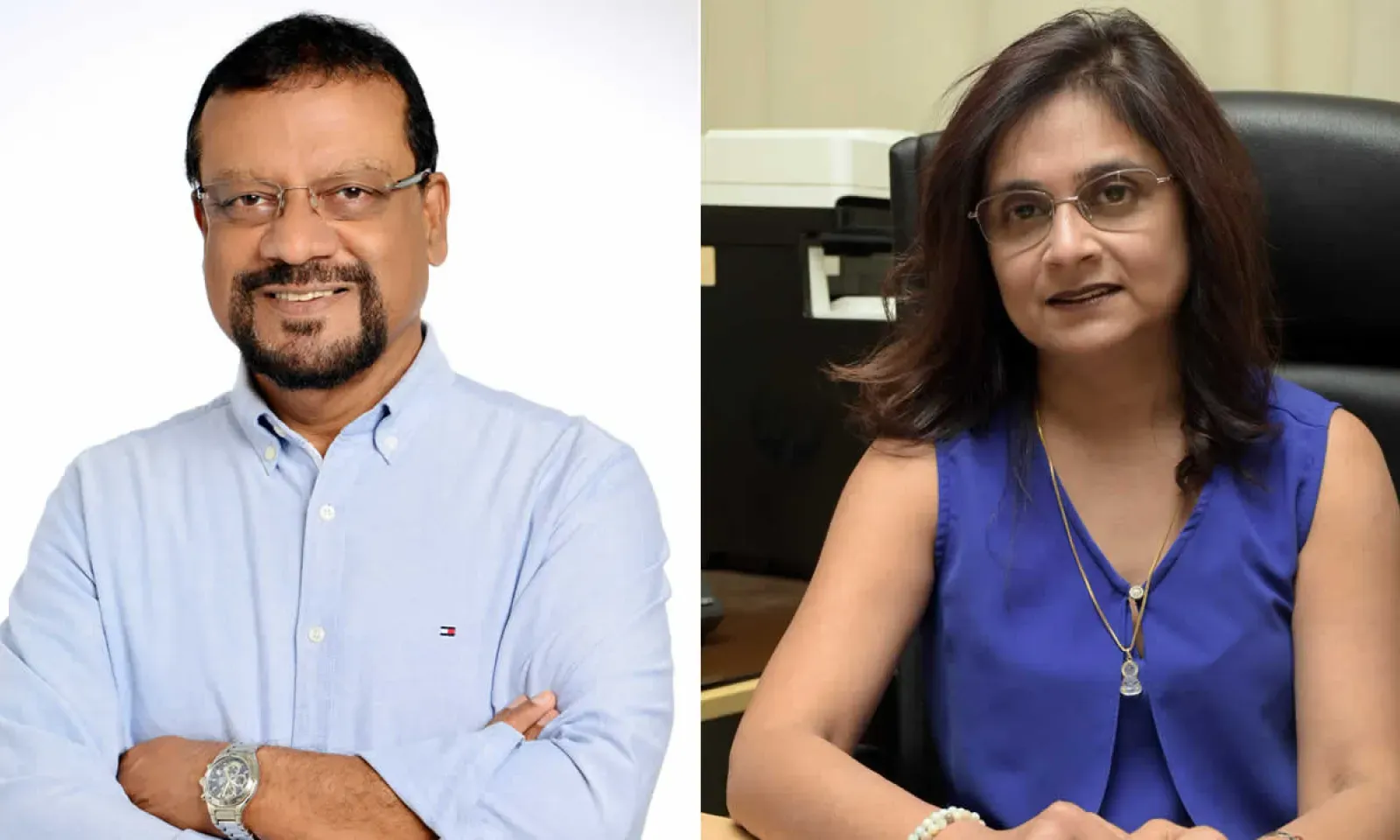 Megh Pillay et Vanessa Napal.