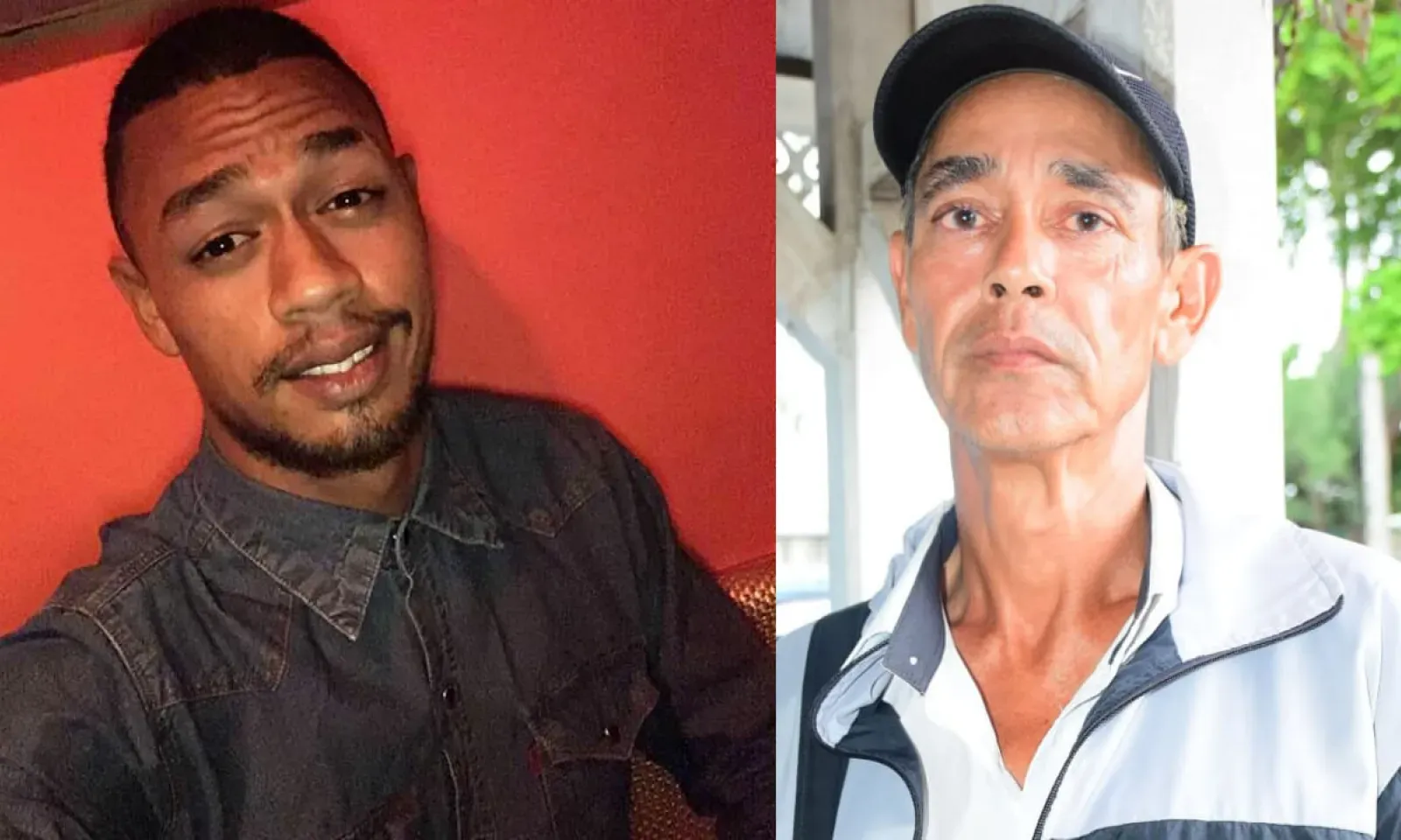 Warren Wong Tong (à gauche) et le père du jeune skipper (à droite). 