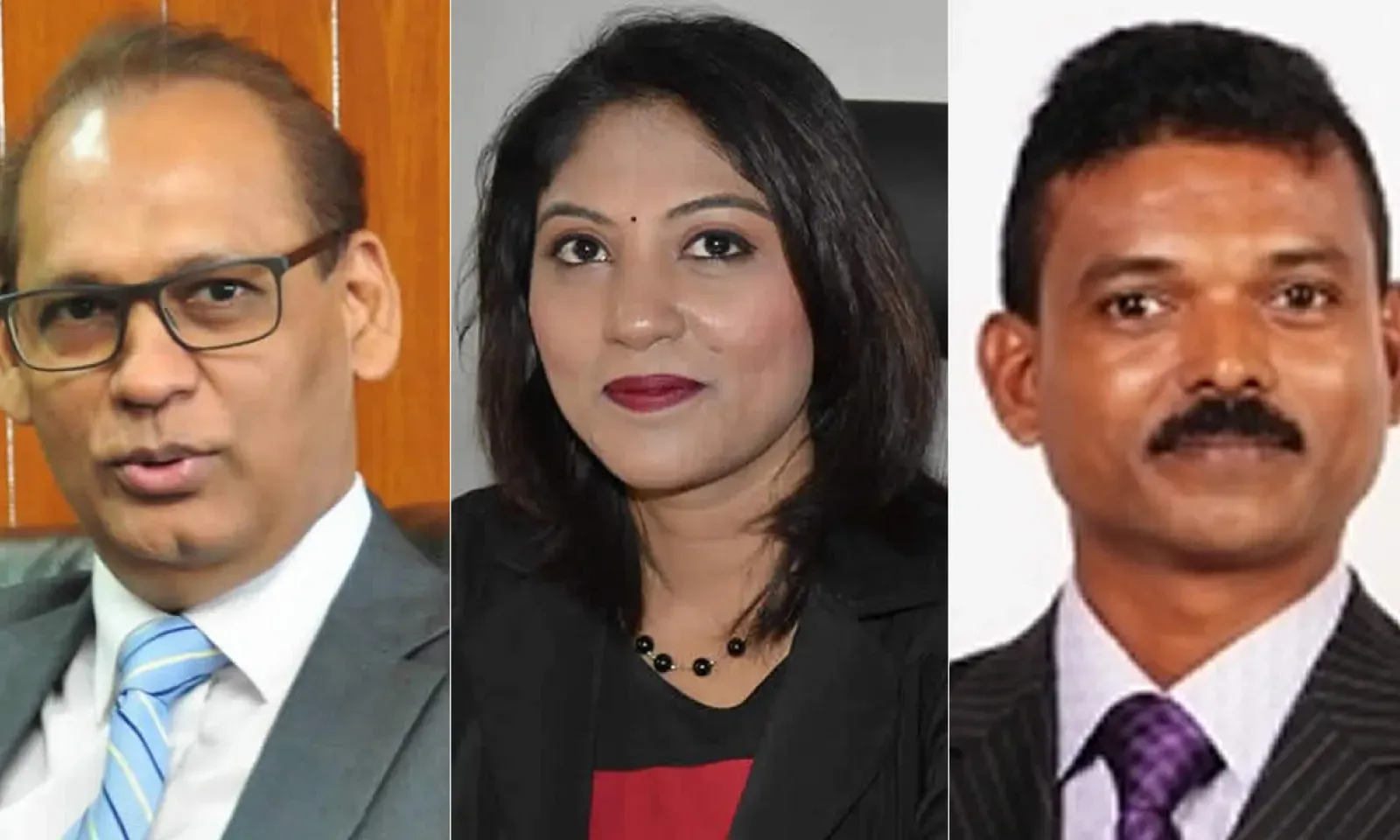 Mahen Seeruttun, Anishta Babooram et Dave Kissoondoyal.