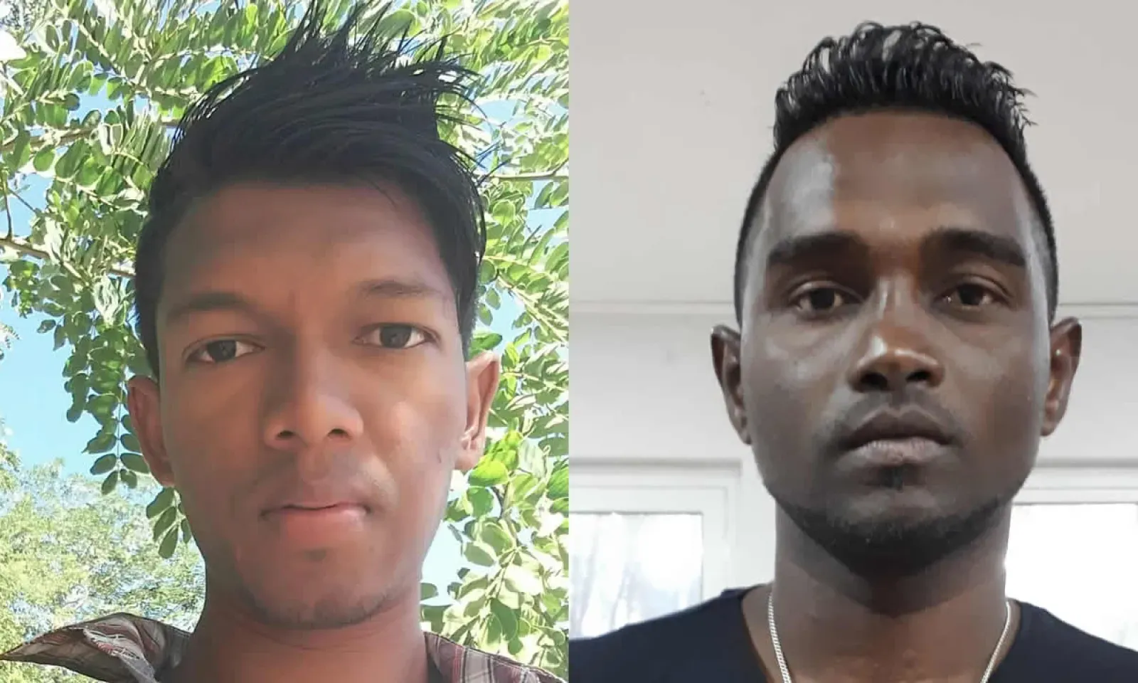 Ashveen Lothay et son cousin Robin Lothay.