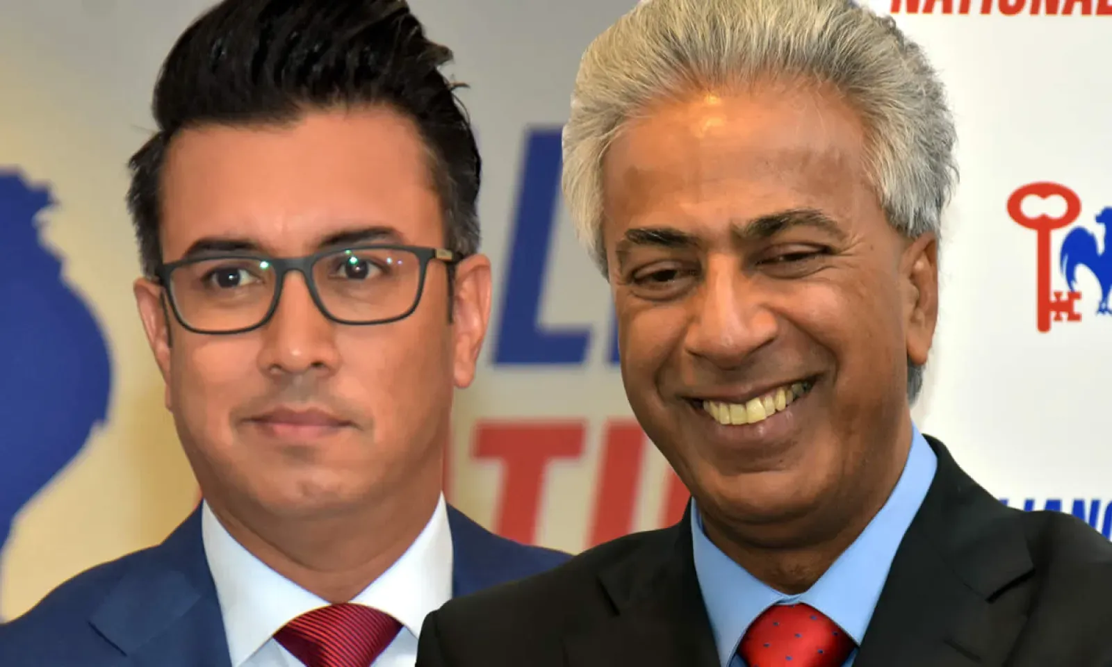 Shakeel Mohamed et Arvin Boolell.