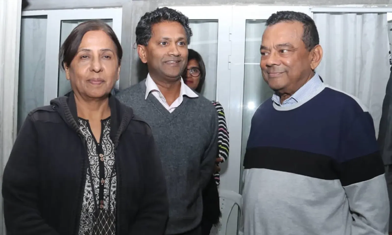 Les trois candidats de l'Alliance Morisien, dont les Nos 2 et 4 du GM.