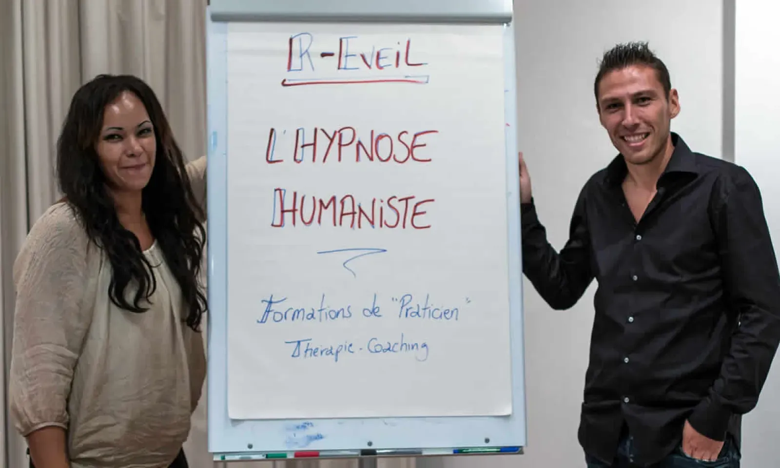 Fabien Debray, maître praticien en Hypnose Humaniste, en compagnie de son épouse Christelle Saget.