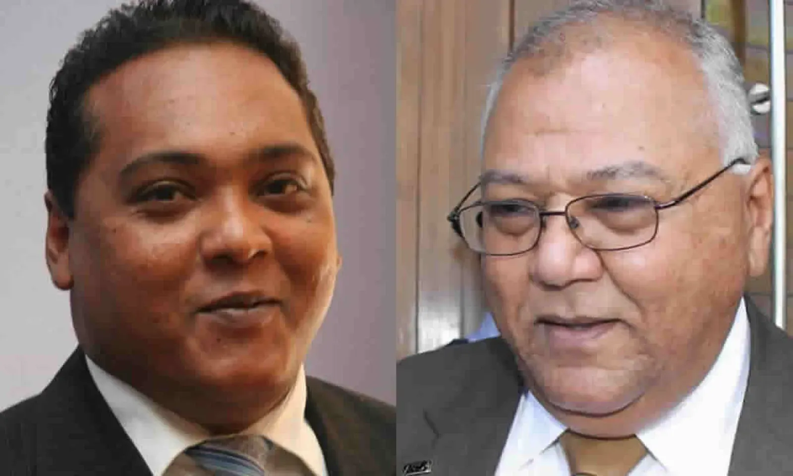 Thierry Henry et Mahen Jhugroo.