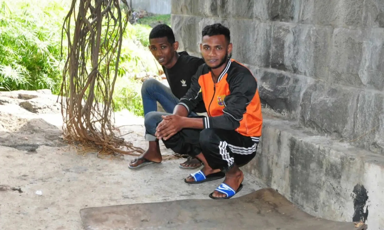 Les deux frères Mootoosamy, Fabrice et Ansley.