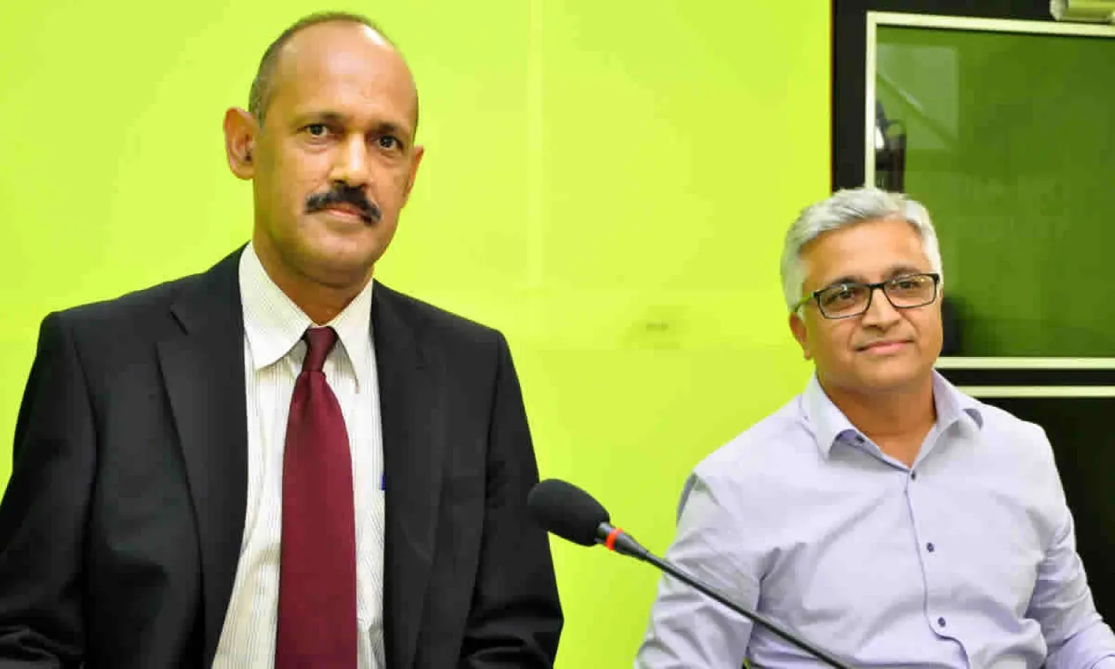 Pradeep Dursun (à g.) et Beeas Cheekhooree.