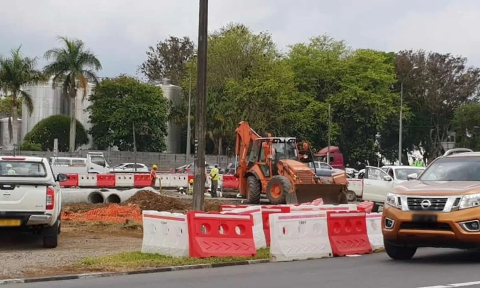 Les travaux au rond-point de Pont-Fer sont entamés.
