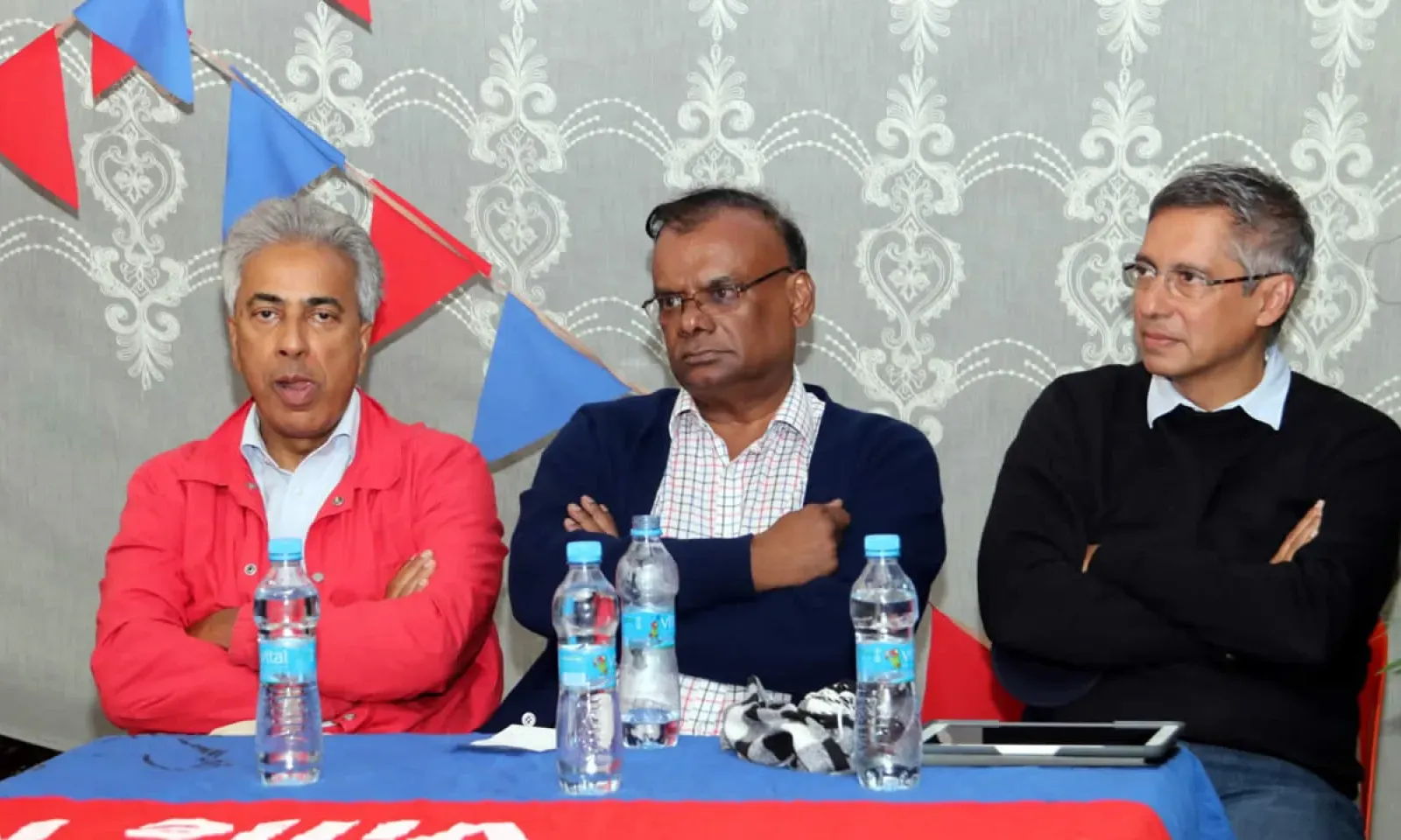 Arvin Boolell, Rama Sithanen et Xavier-Luc Duval