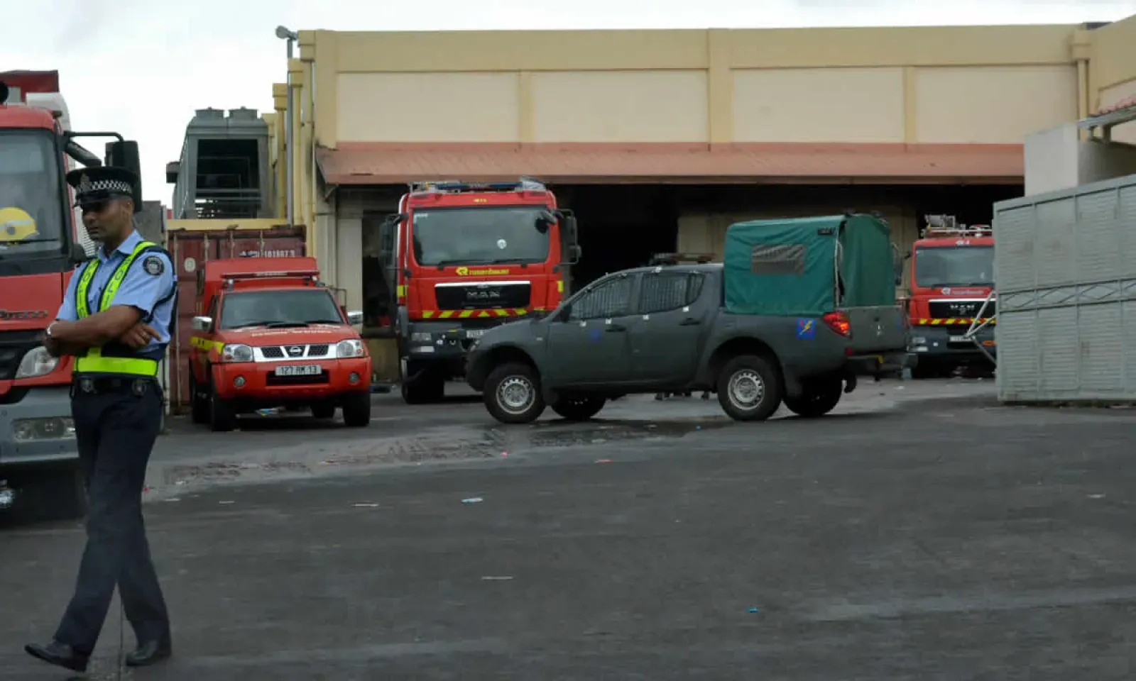 incendie à Shoprite