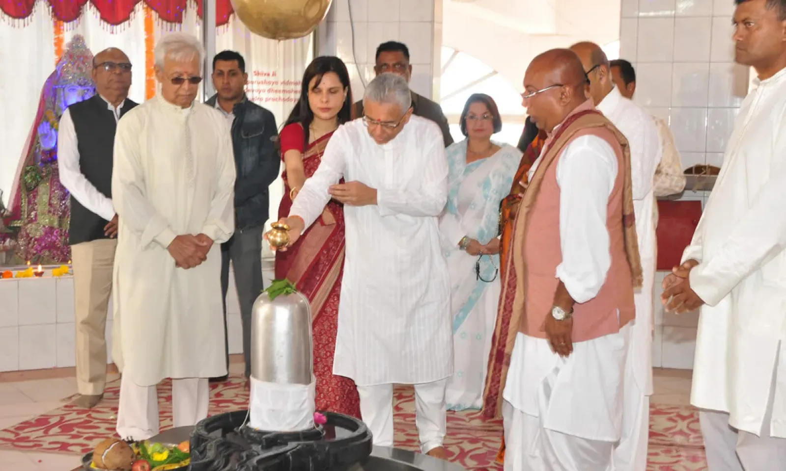 Pravind Jugnauth, et son épouse Kobita