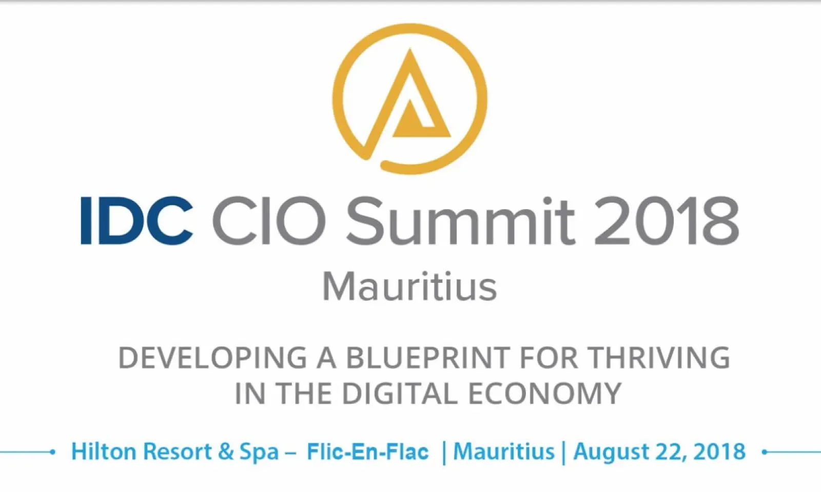 idc cio summit 2018