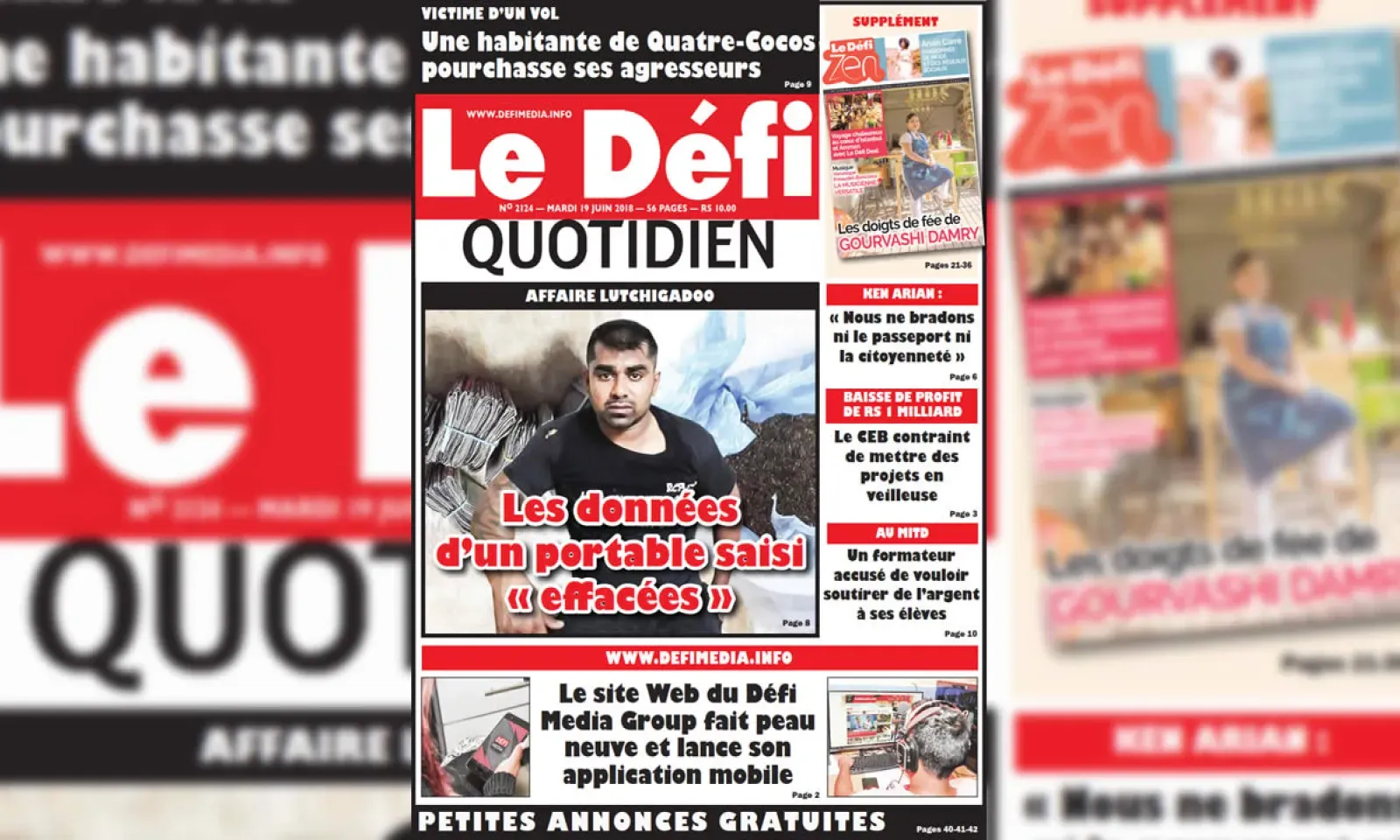 Defi Quotidien de ce mardi 19 juin 2018