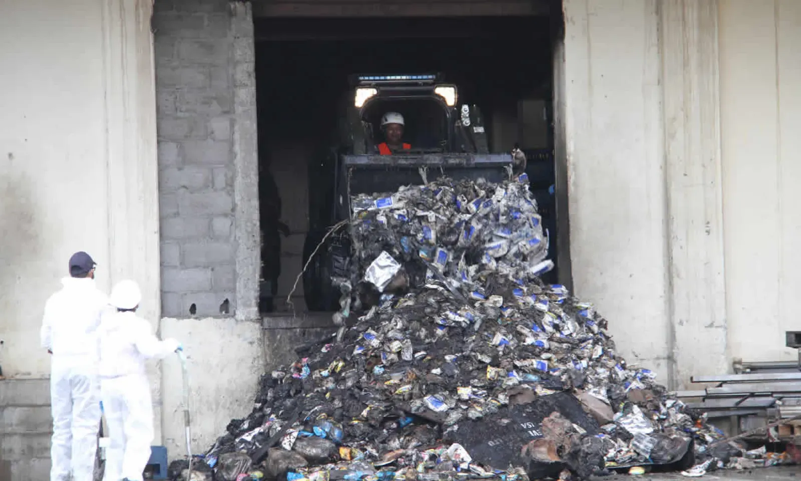 Incendie à l’entrepôt de Shoprite 
