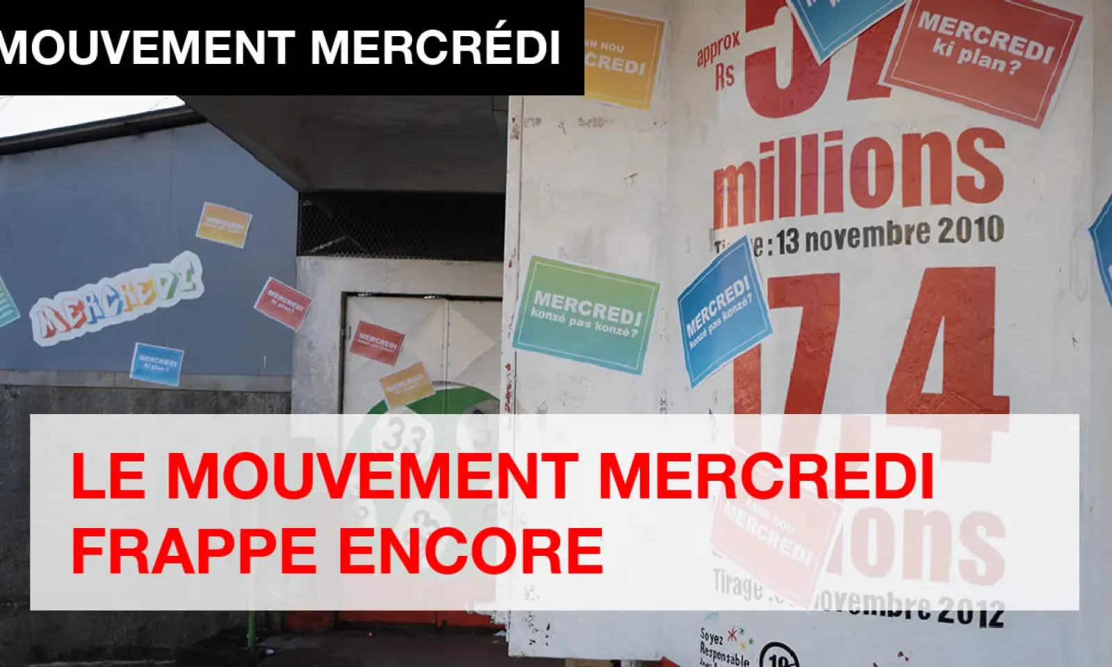 Affiches et graffitis sur les boutiques