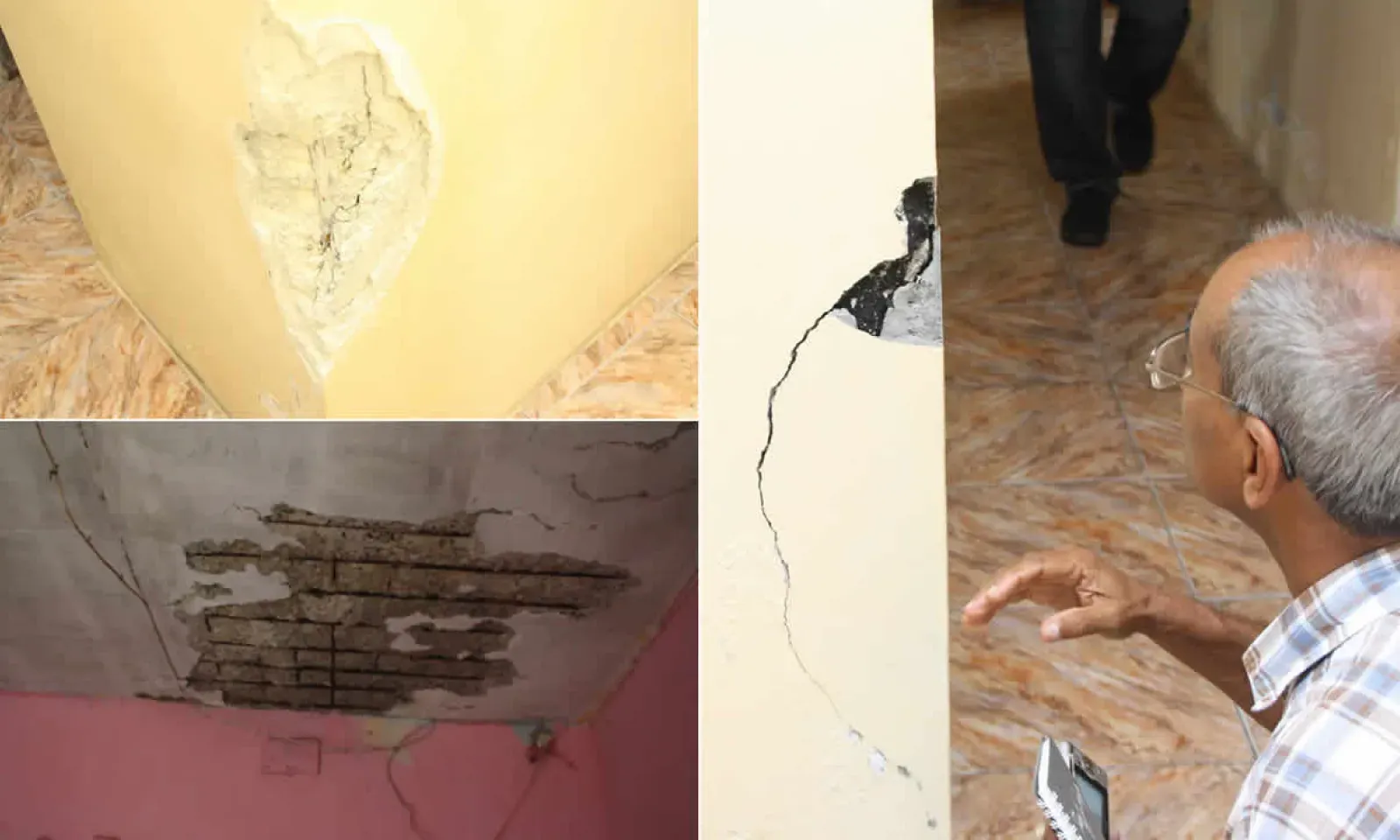 Maisons endommagées à Cassis