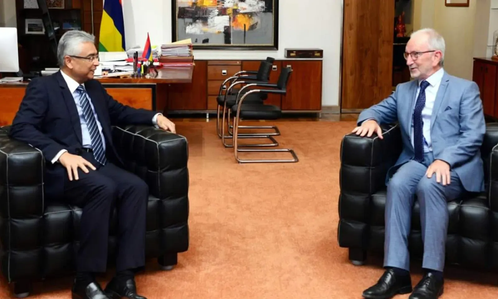 Mauritius and Belgium