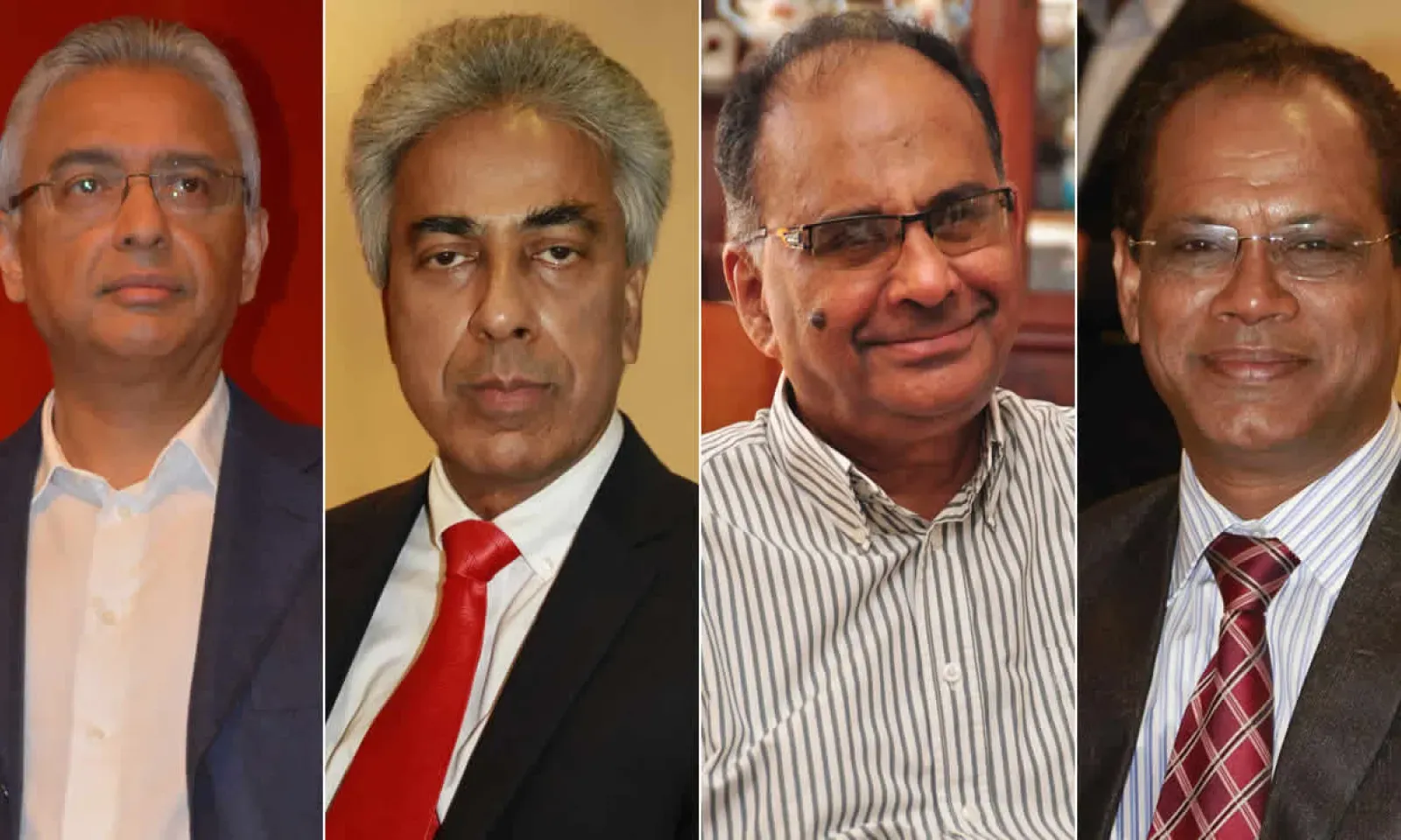 Pravind jugnauth, arvin boolell, alan ganoo et ajay gunness