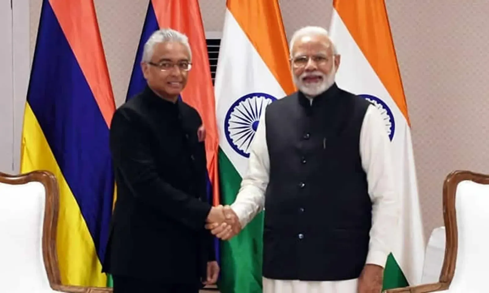 Pravind - Jugnauth-Narendra Modi