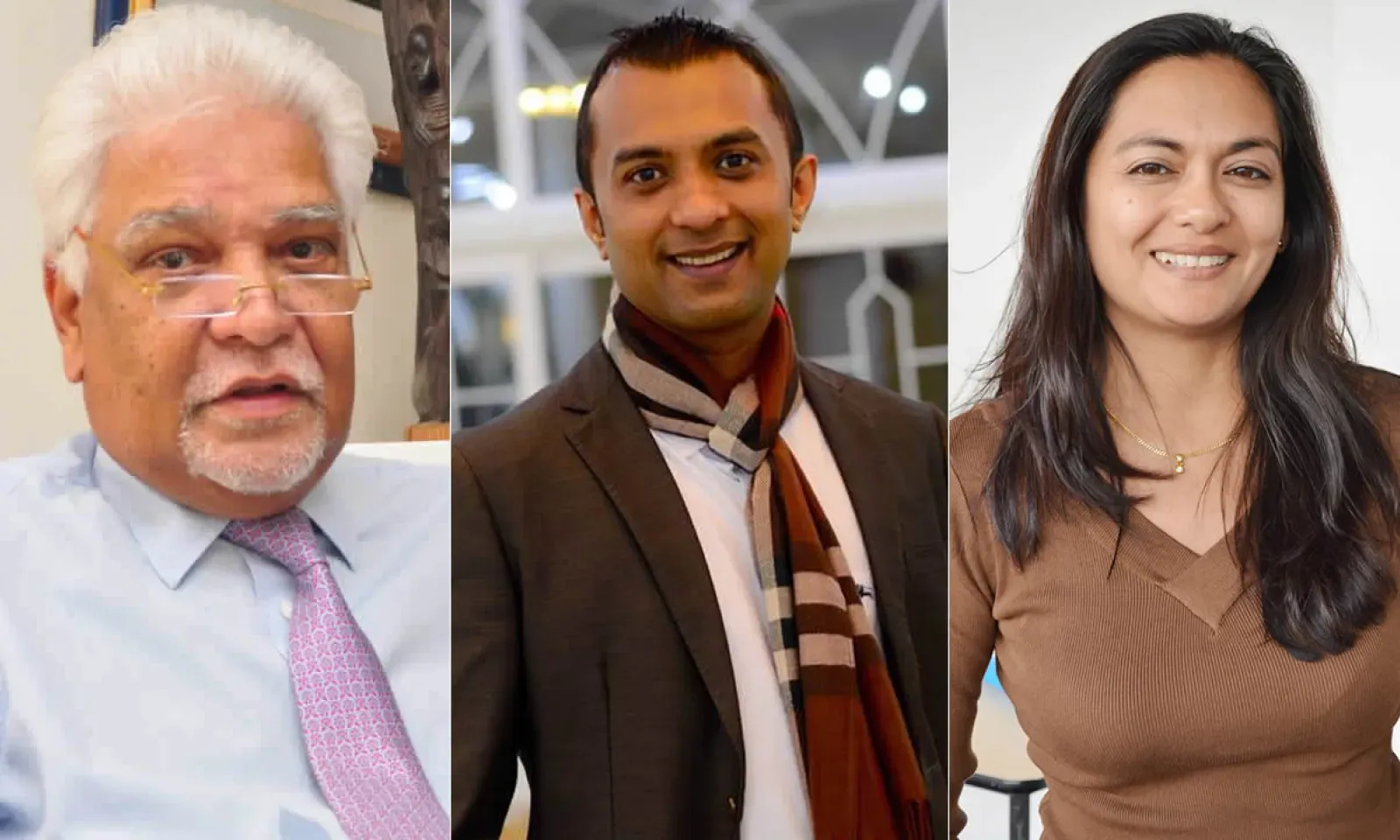 Jean Claude L’Estrac, Javed Bolah et Christina Chan-Meetoo.