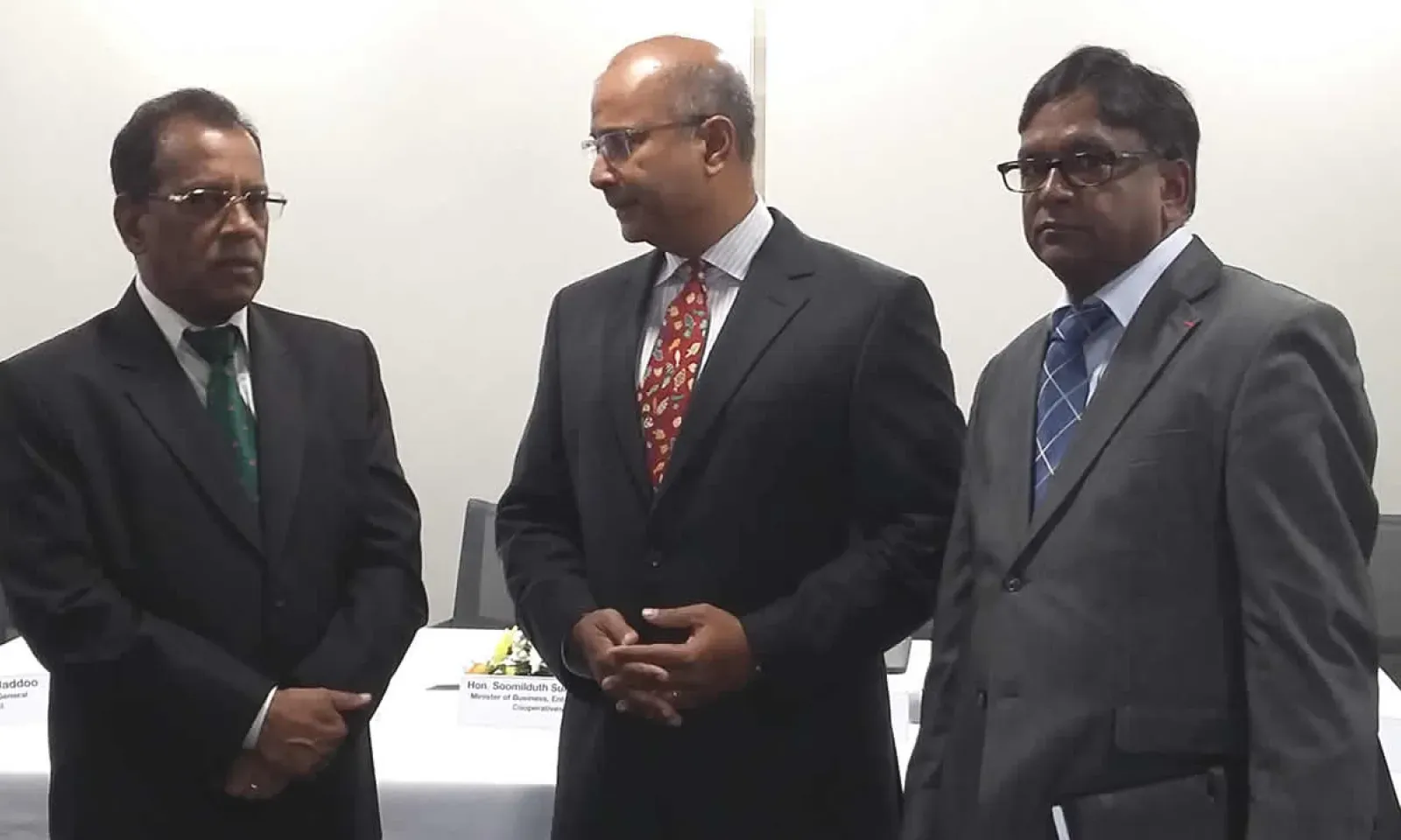 Le ministre Sunil Bholah