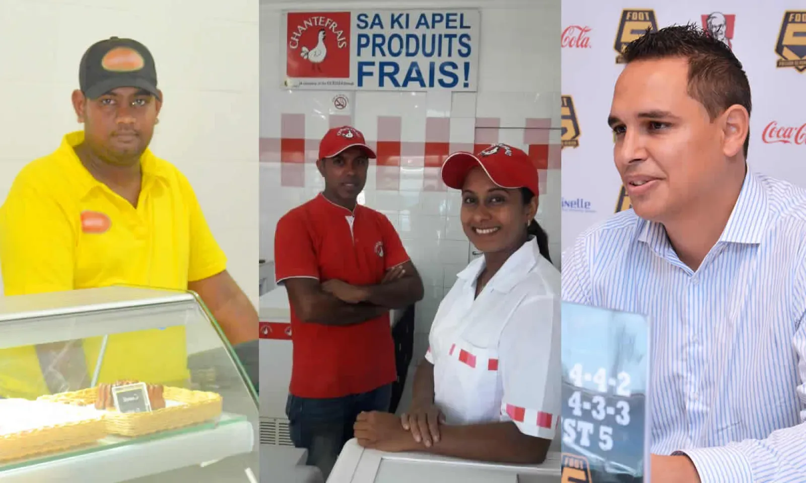 De gauche à droite Diresh Mungur, Farzana Awoodun et Nicolas Lecordier