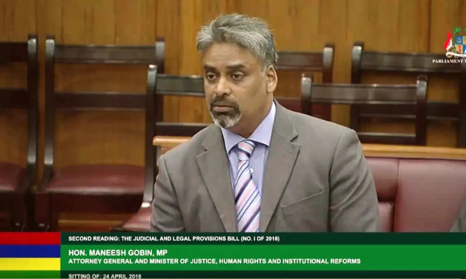 L’Attorney General Maneesh Gobin.