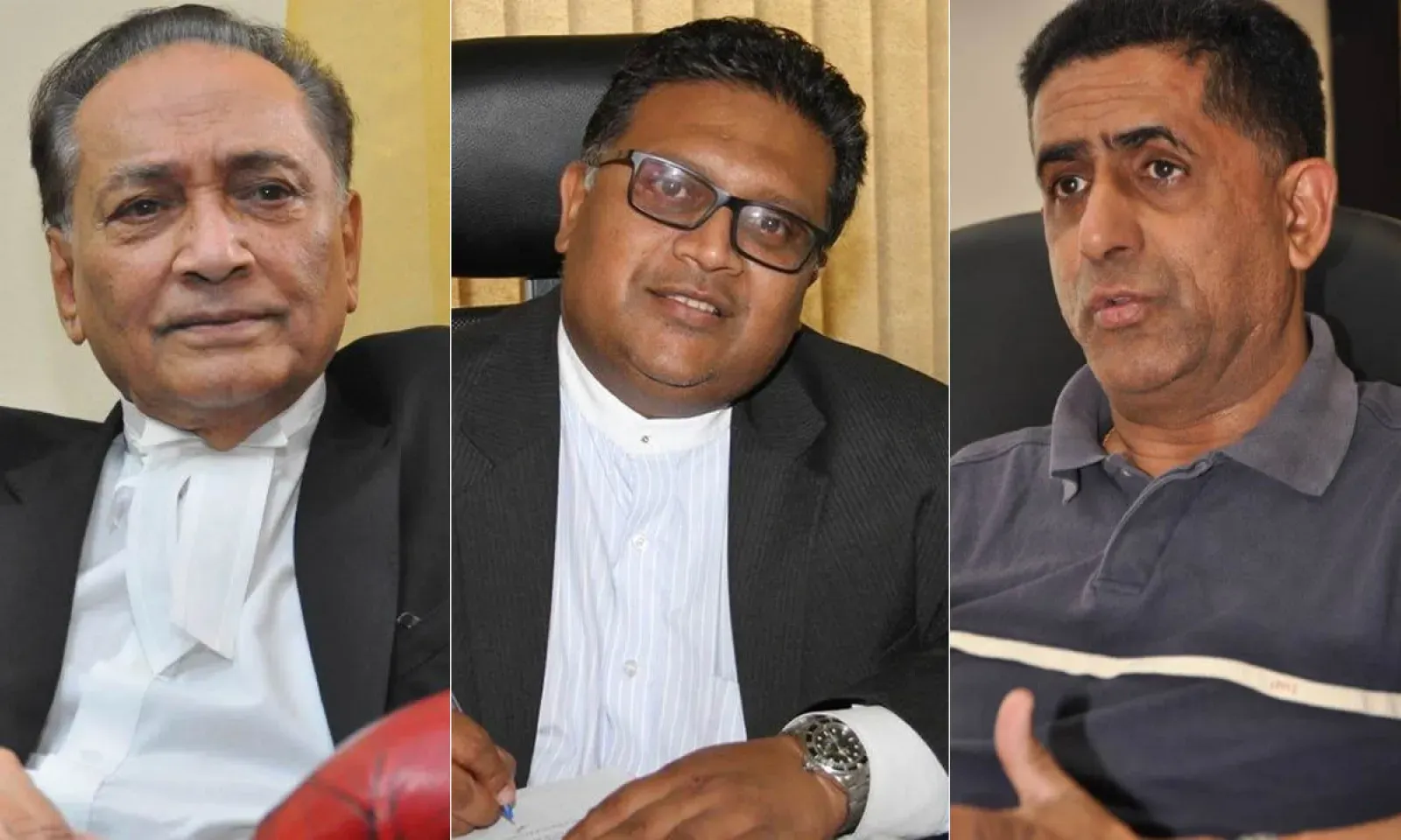 Me Yousuf Mohamed, Me Neil Pillay et Me Rishi Pursem