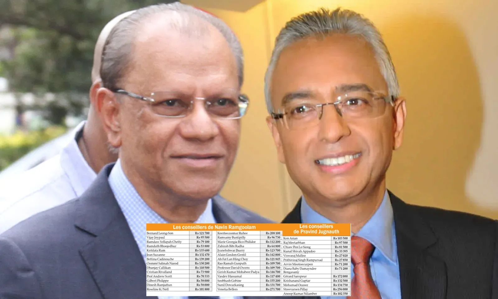 Navin Ramgoolam et Pravind Jugnauth