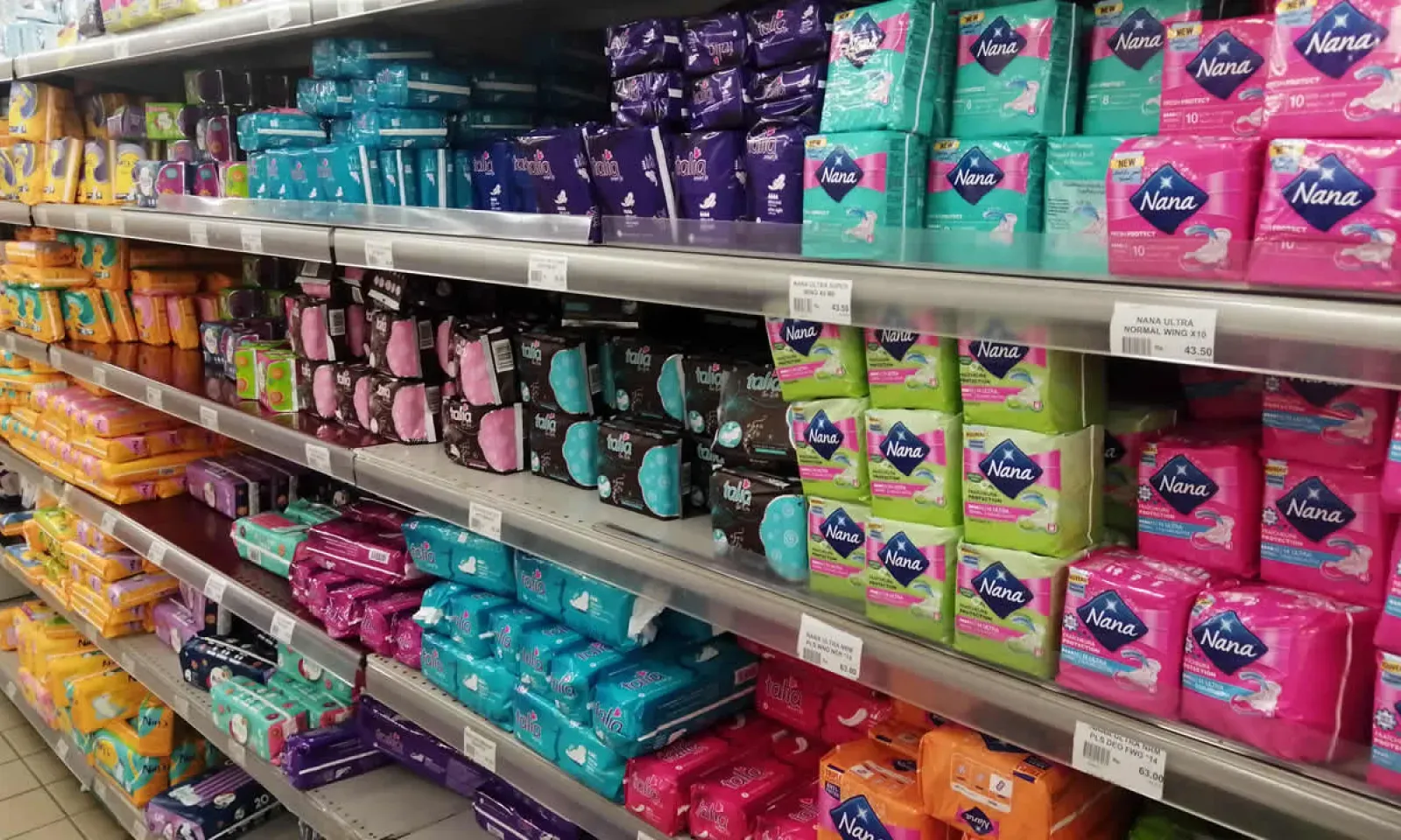 serviettes hygiéniques