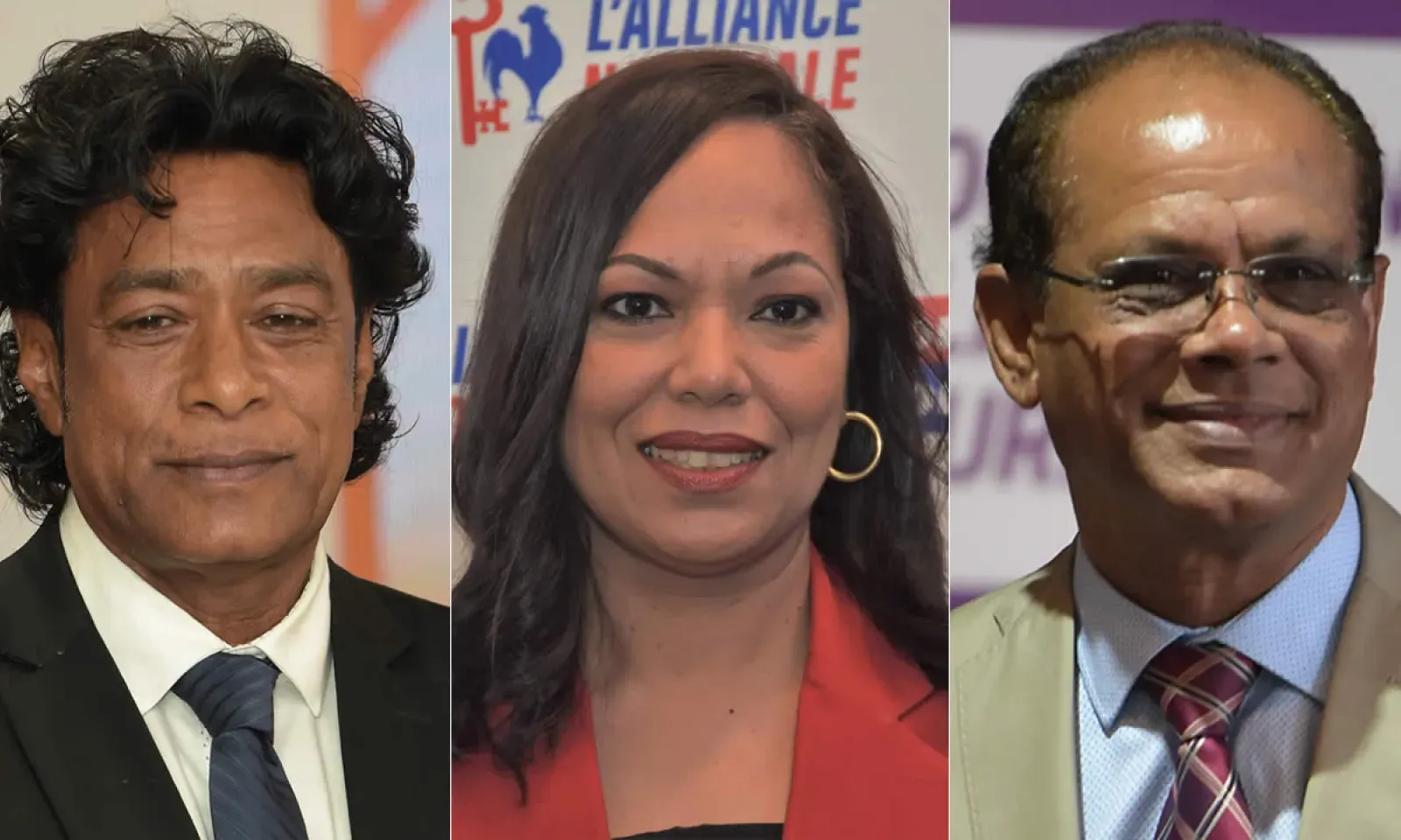 Nando Bodha, Stéphanie Anquetil et Ajay Gunness